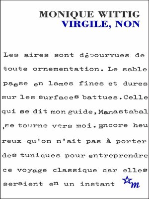 cover image of Virgile, non